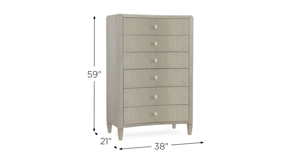 Elixir Six-Drawer Drawer Chest Dimensions