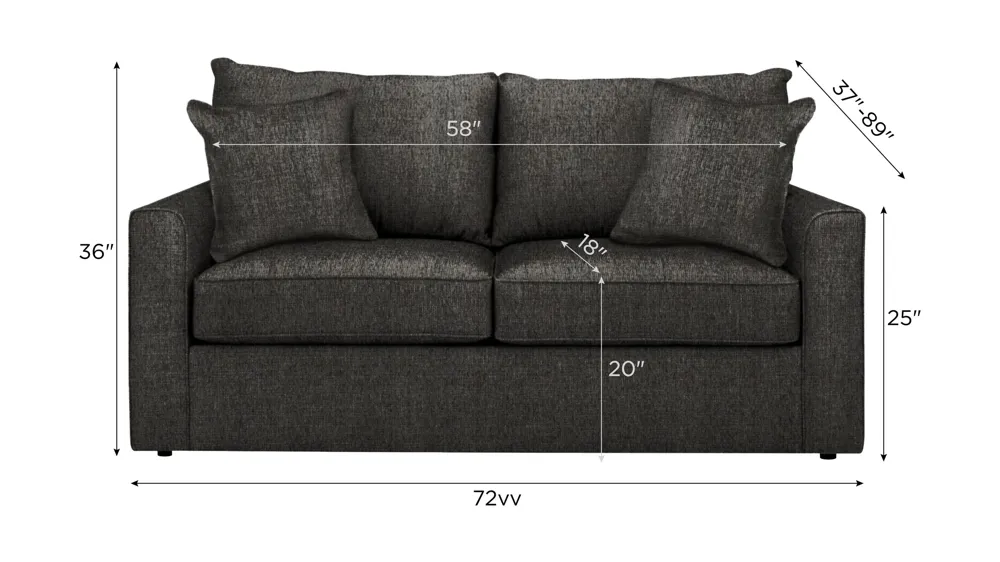 Trayce Chenille Full Sleeper Sofa Dimensions