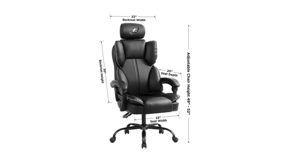 NFL Office Champ Chairs Dimensions