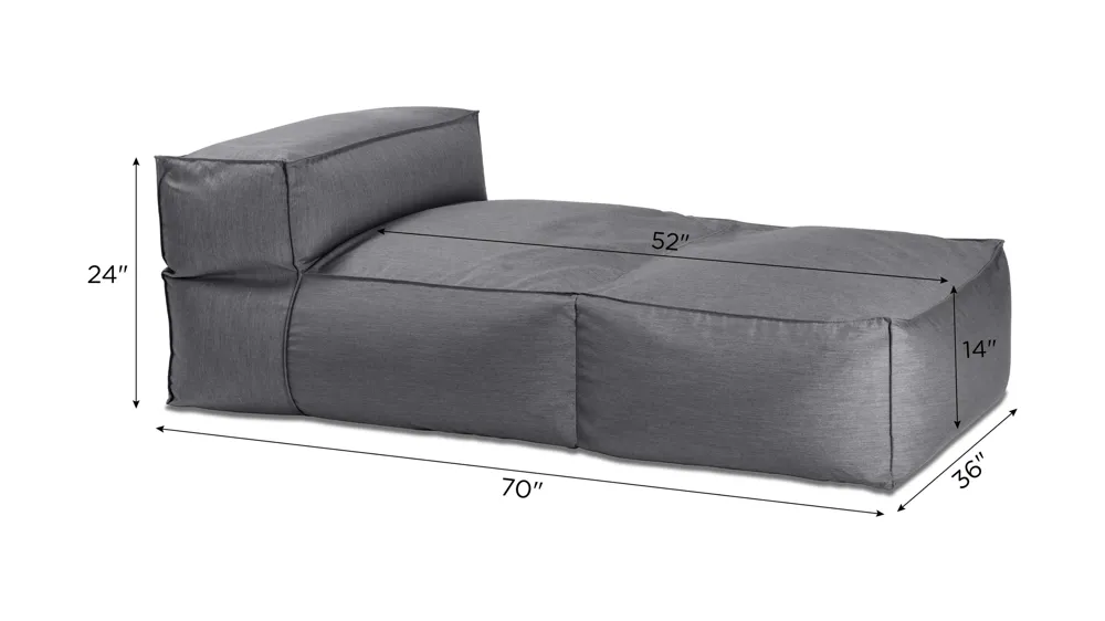 Spazio Outdoor Chaise Dimensions