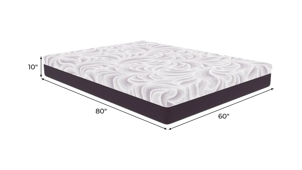 Sleep by Raymour & Flanigan Medium Memory Foam Mattress Dimensions