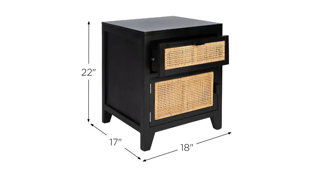 Zinnia Nightstand Dimensions
