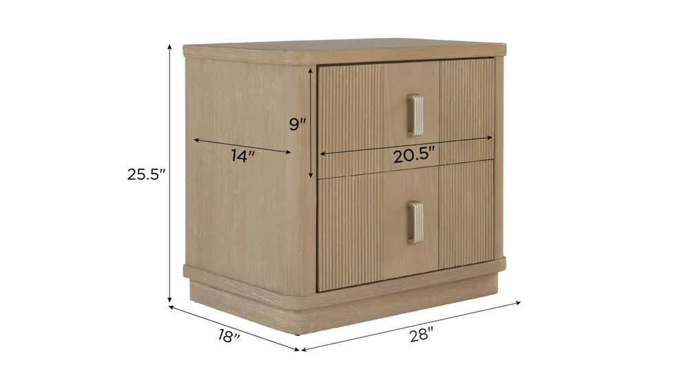 Gatsby Nightstand Dimensions