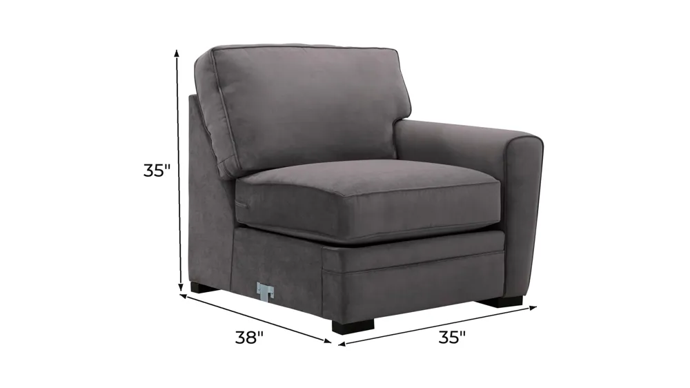 Artemis II Right Arm Facing Chair Dimensions
