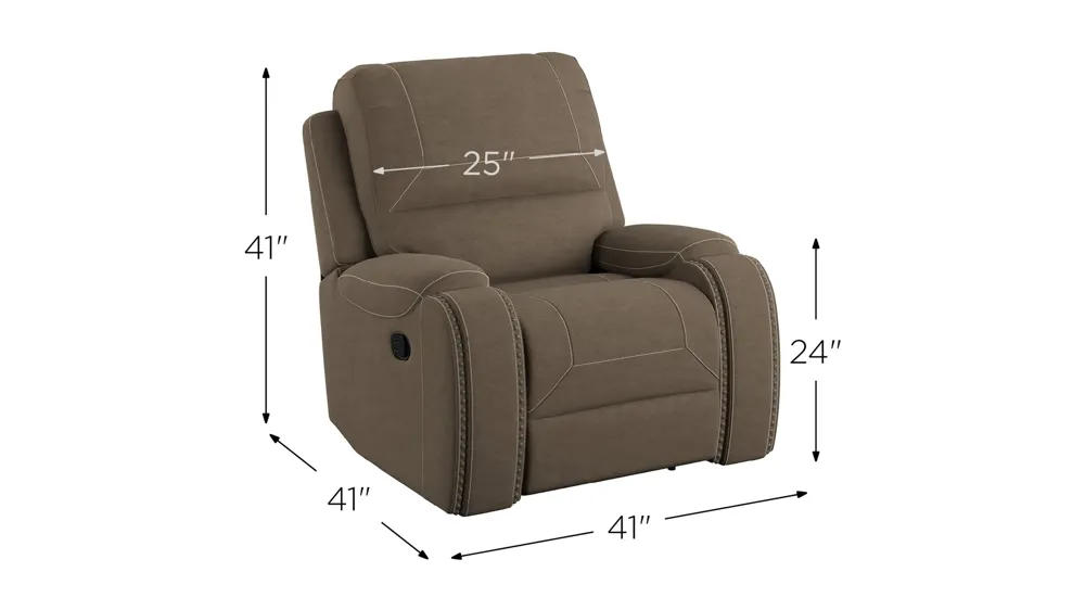 Adrian Swivel Gliding Recliner Dimensions