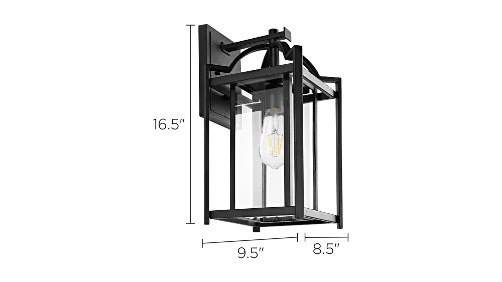 Portar Outdoor Wall Lantern Dimensions