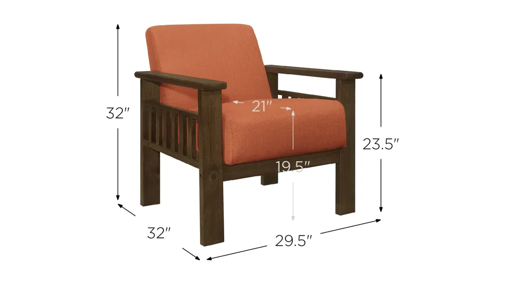 Kyrie Accent Chair Dimensions