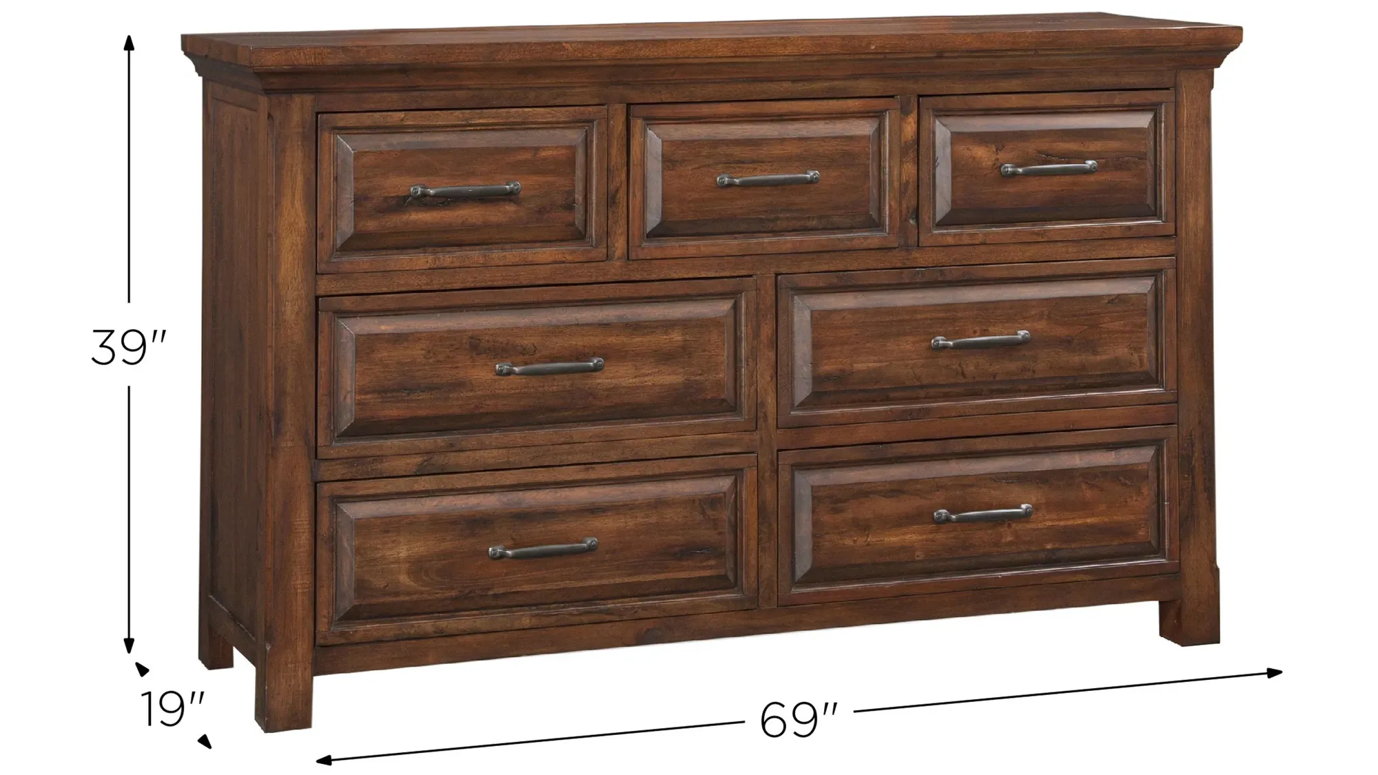 HillCrest Seven Drawer Dresser