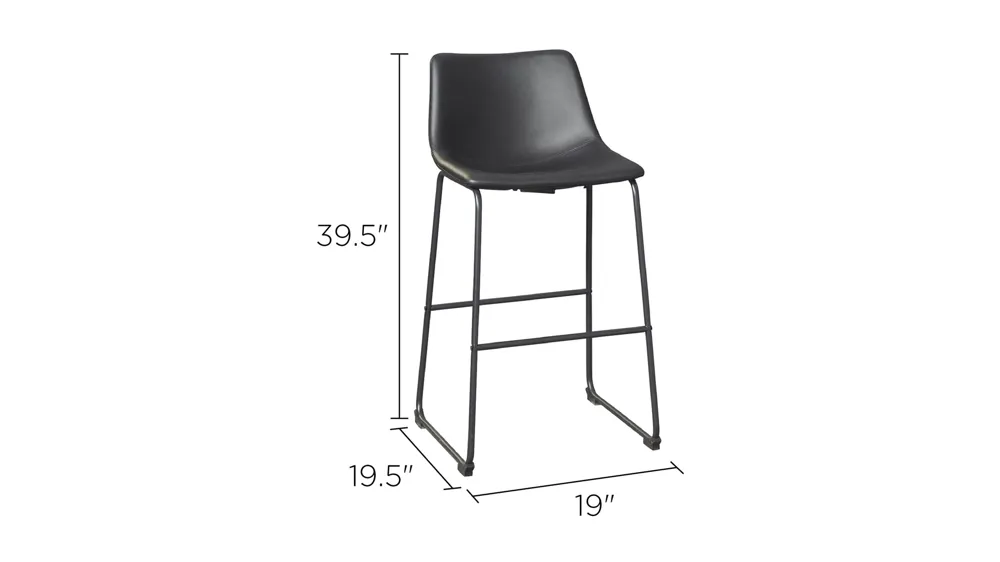 Brigham Barstool Set of 2 Dimensions