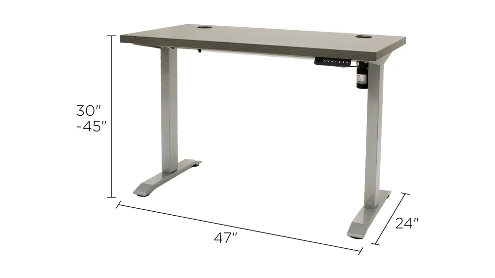 Viviana Adjustable-Height Standing Computer Desk Dimensions