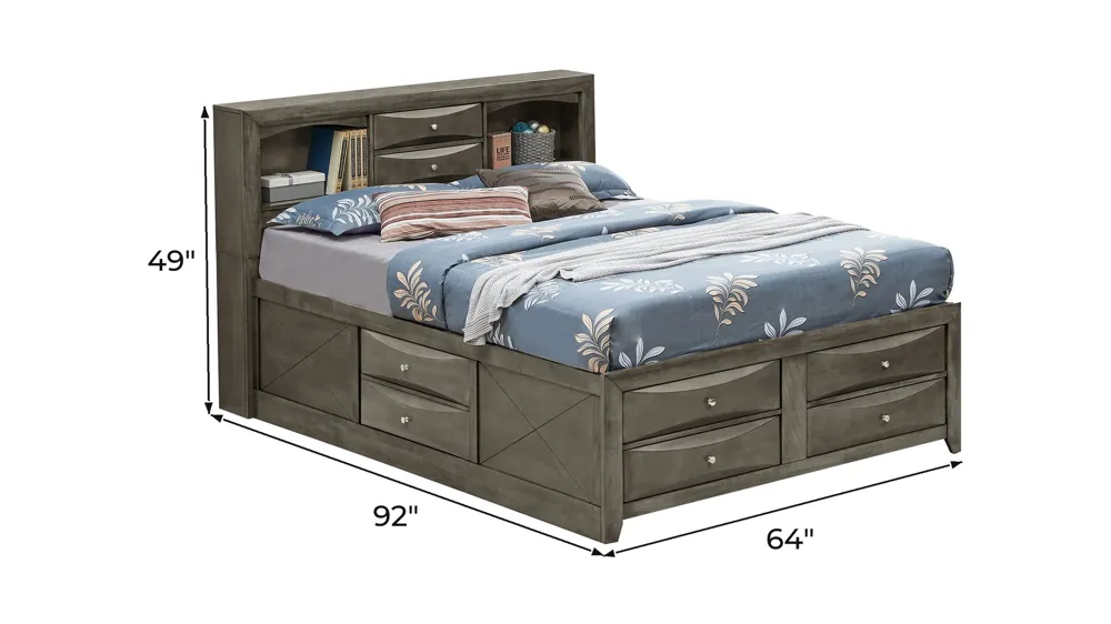 Marilla Captain's Bed Dimensions