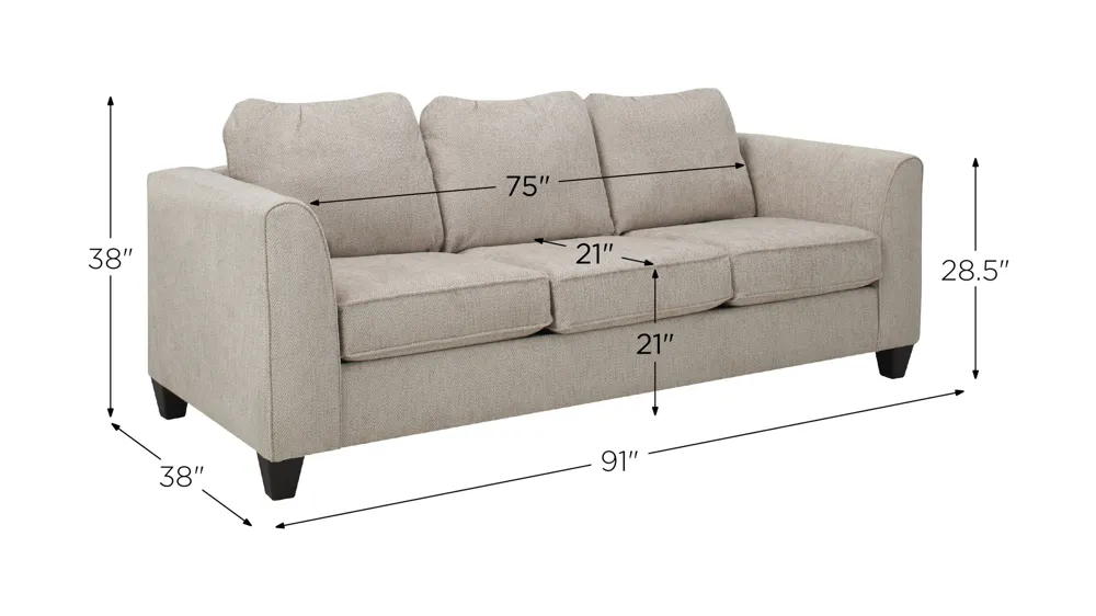 Goodwin Chenille Sofa Dimensions