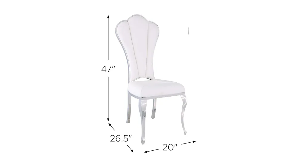 Raegan Dining Chair - Set of 2 Dimensions