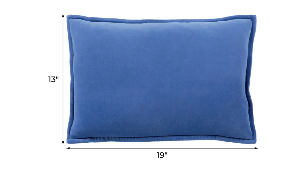 Cotton Velvet 13" x 20" Throw Pillow Dimensions