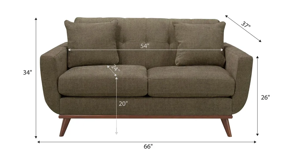 Milo Loveseat Dimensions