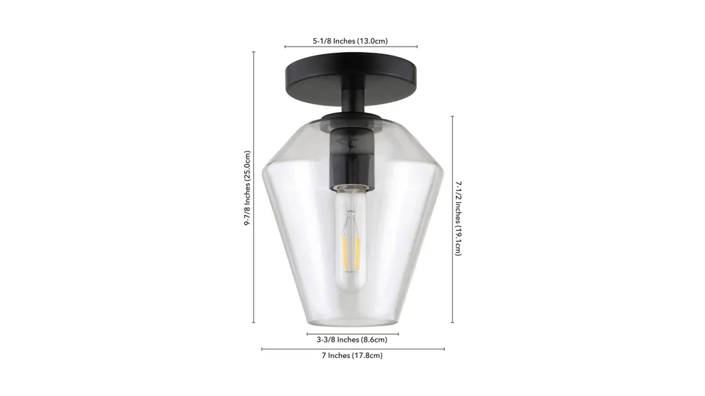 Alana Semi Flush Mount Dimensions