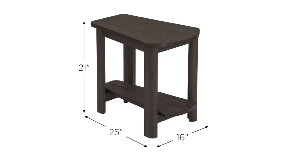 Generation Recycled Outdoor Addy Side Table Dimensions