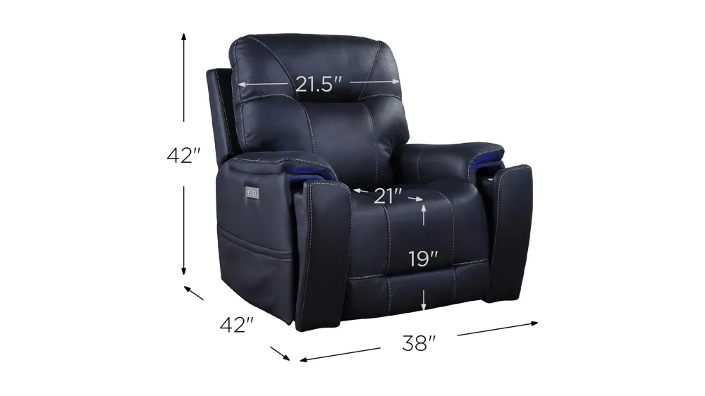 Lexington Power Media Recliner Dimensions