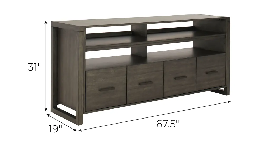 Minot TV Console Dimensions