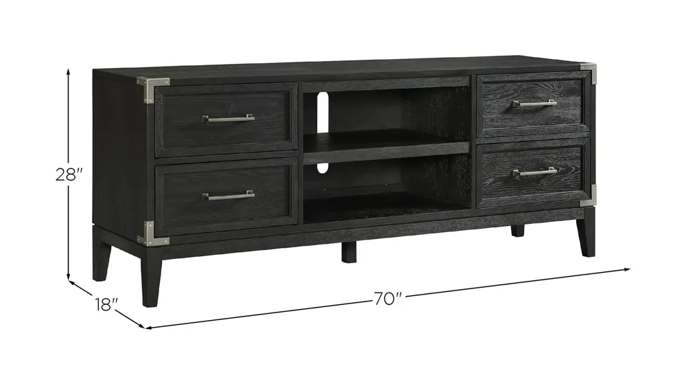 Laguna 70" TV Console Dimensions