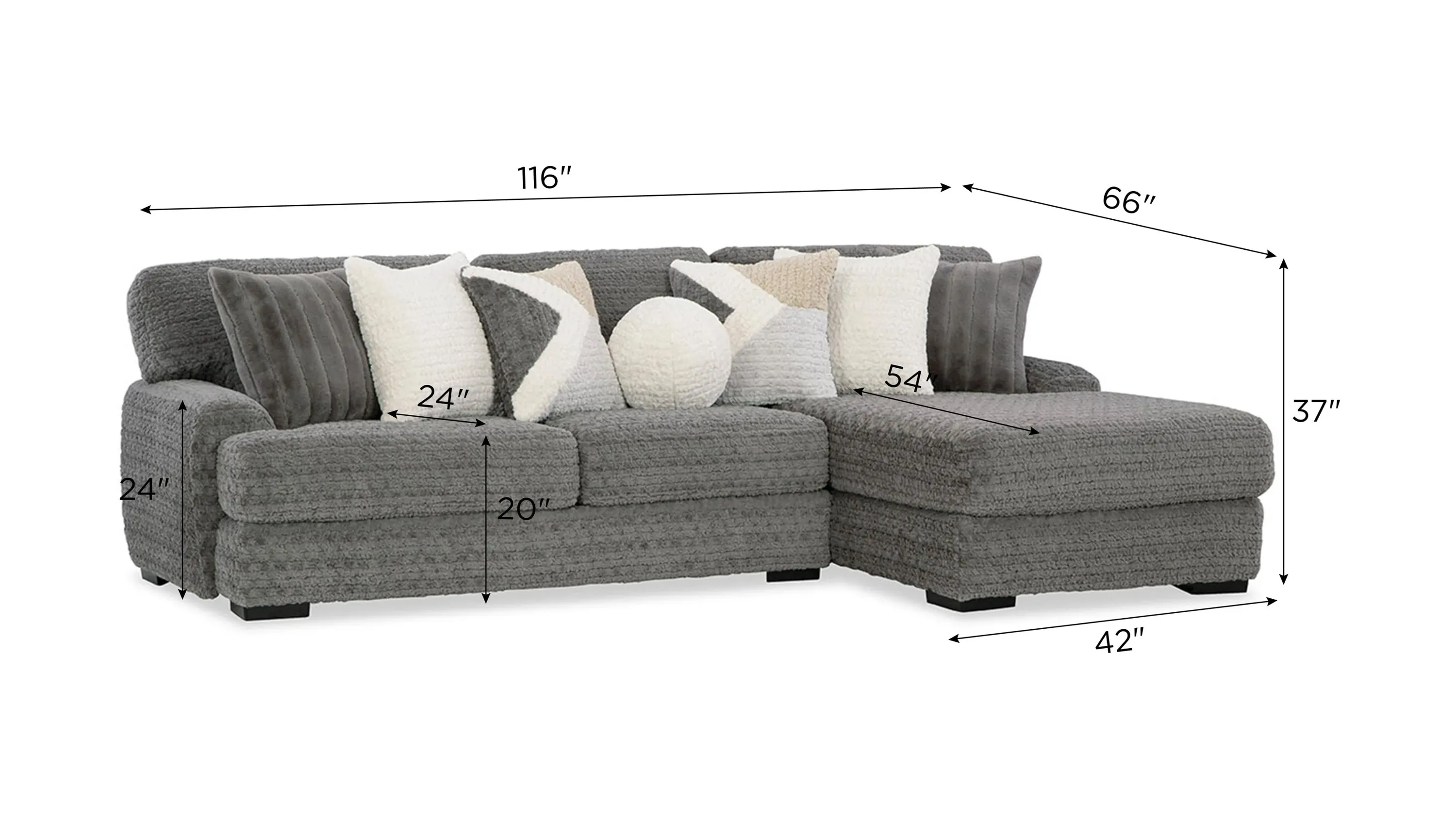 Doodle 2-pc. Sectional | Raymour & Flanigan