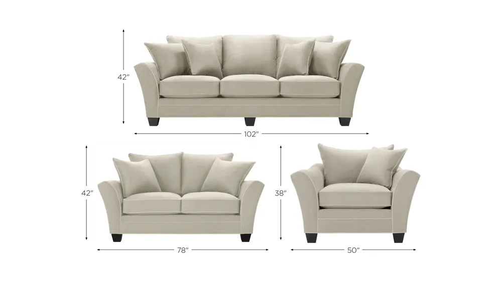 Briarwood Living Room Set Dimensions