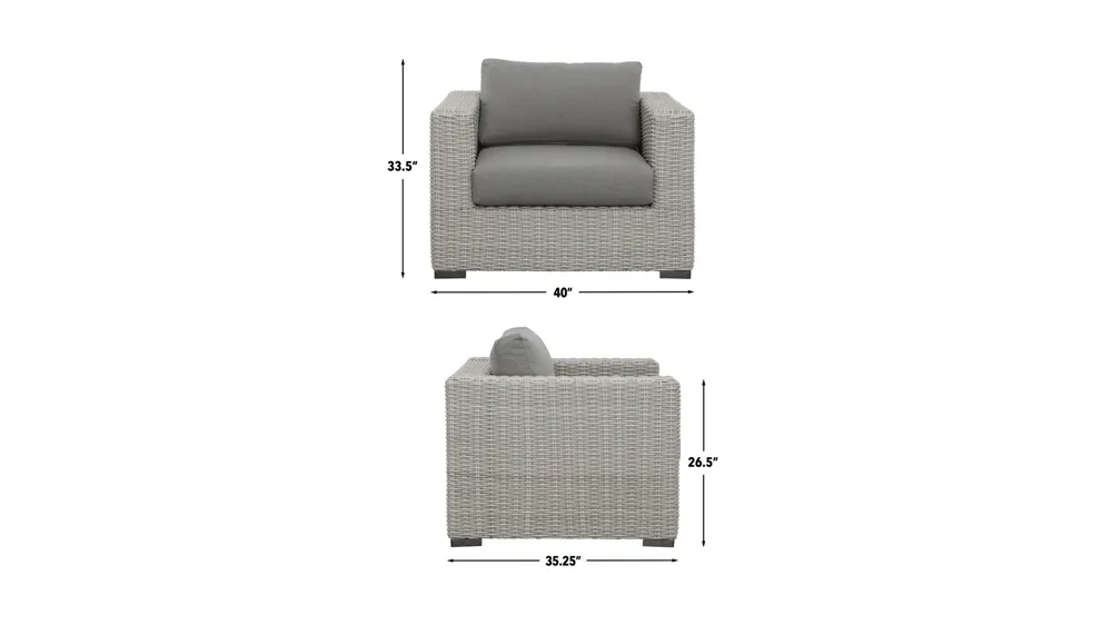 Blakley Outdoor Chair Dimensions