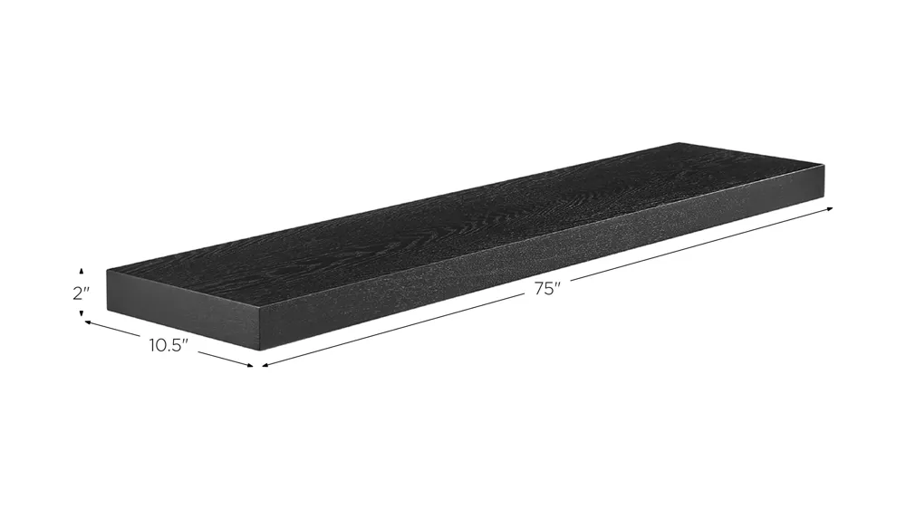 Barney 43" Floating Shelf Dimensions