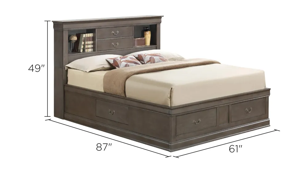 Rossie Captains Storage Bed Dimensions