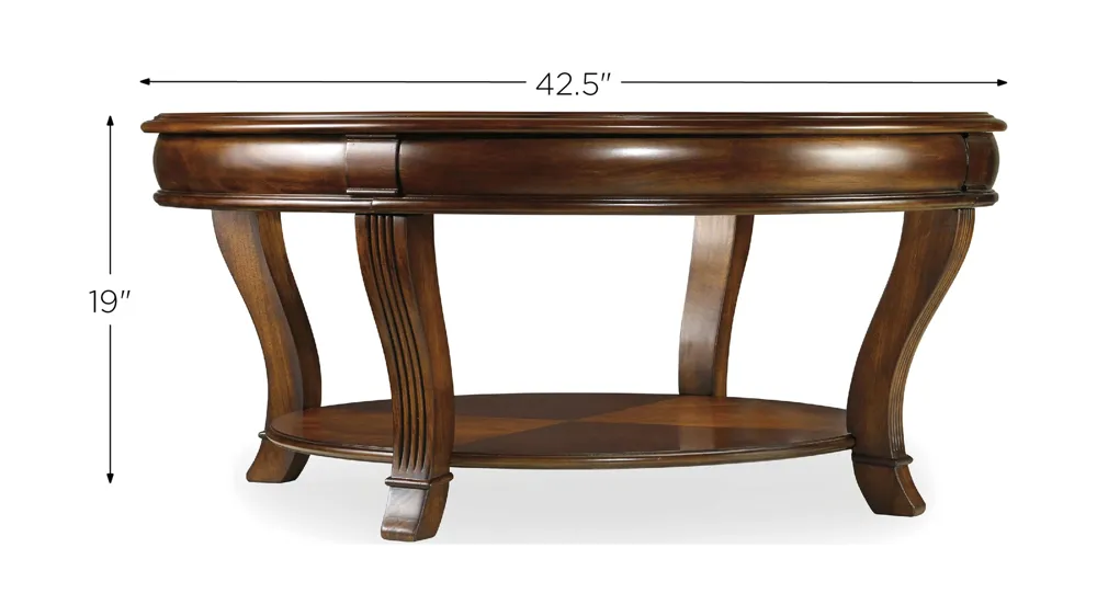 Brookhaven Round Cocktail Table Dimensions