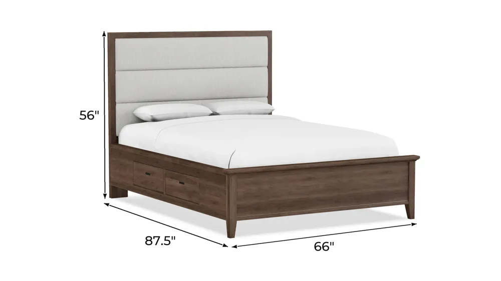 Urbane Upholstered Storage Bed Dimensions