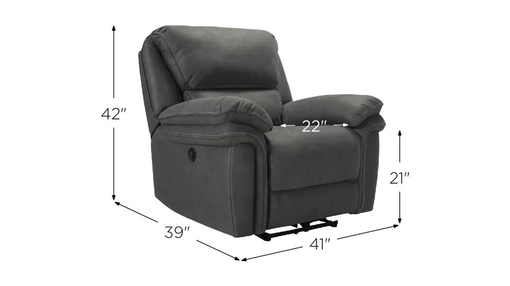 Skye Microfiber Power Recliner | Raymour & Flanigan