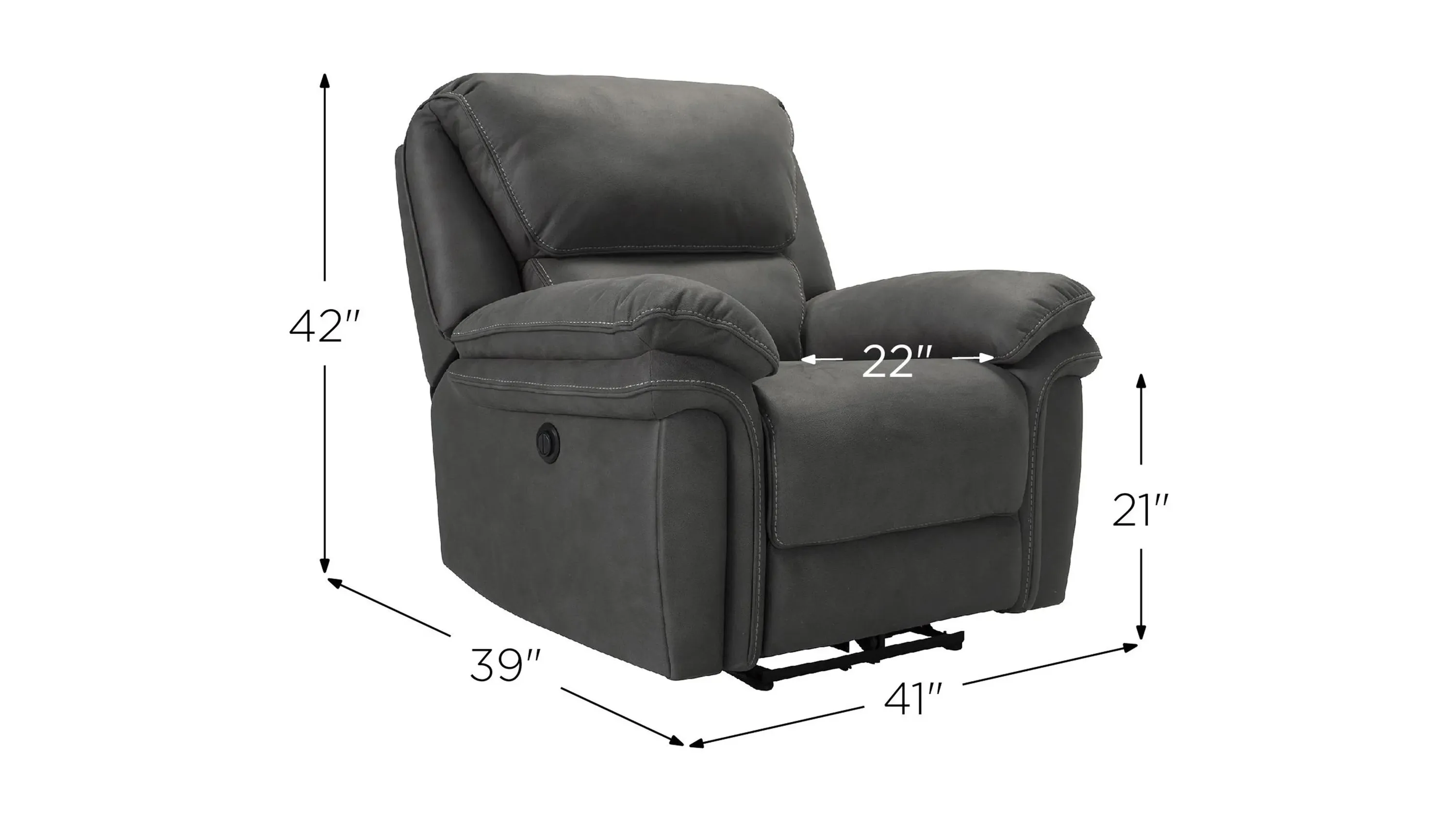 Skye Microfiber Power Recliner | Raymour & Flanigan