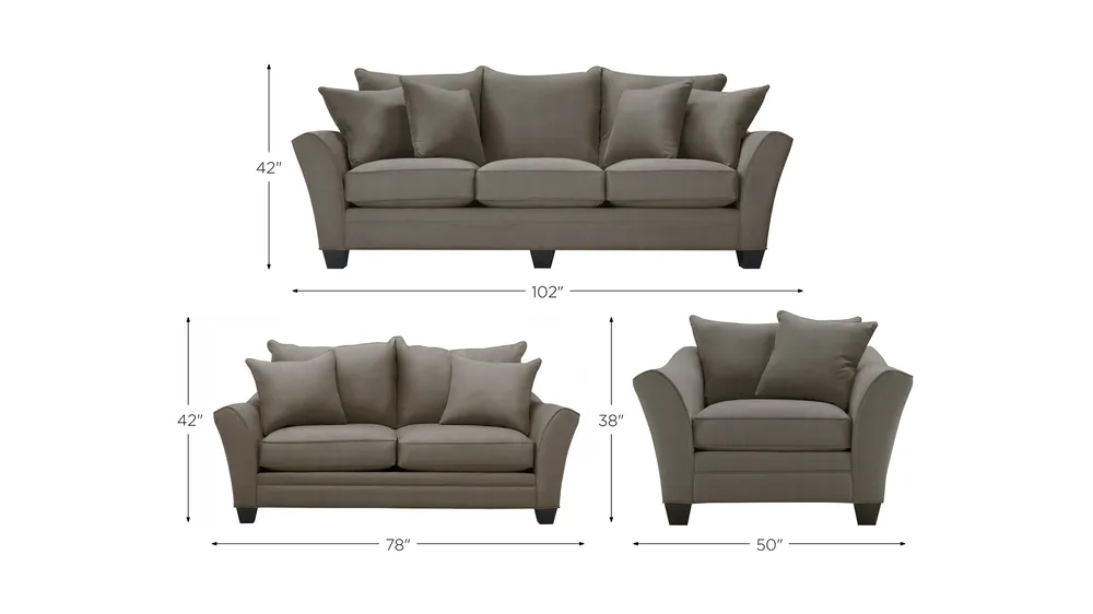 Briarwood Living Room Set Dimensions