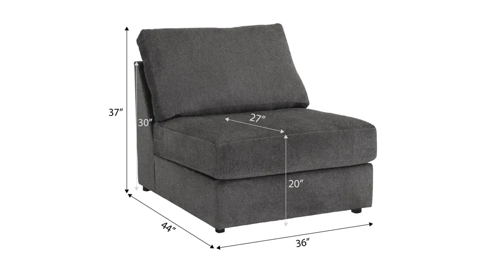 Tessa Armless Chair Dimensions