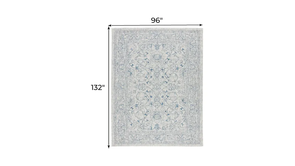 Courtyard Pacific Indoor/Outdoor Area Rug Dimensions