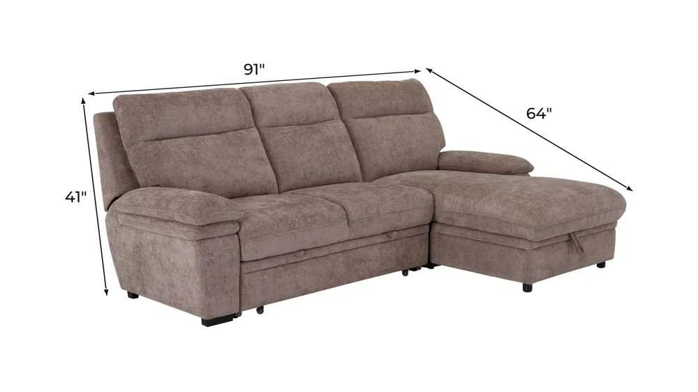 Enbridge 2-pc. Sofa Chaise Dimensions