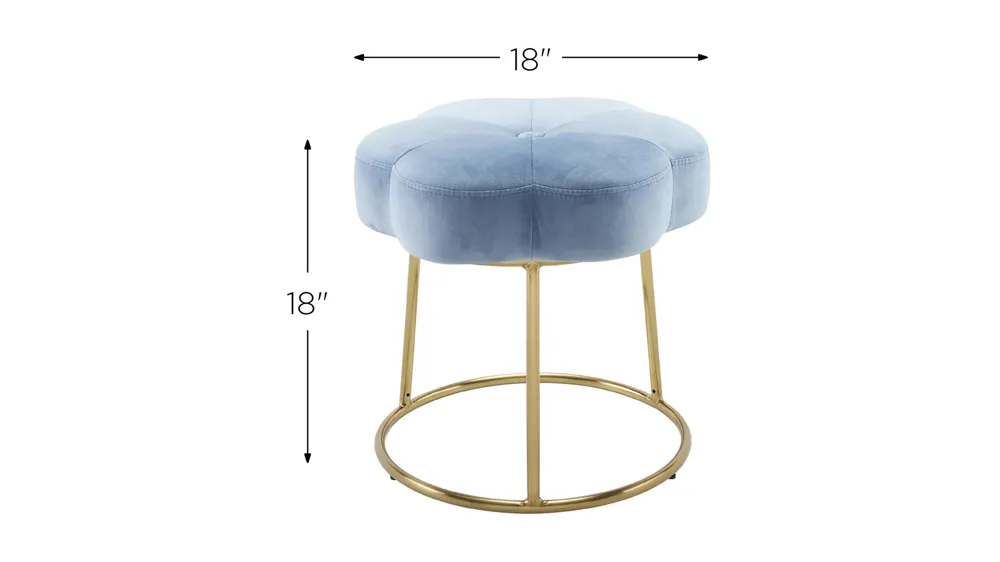 Seraphina Vanity Stool Dimensions