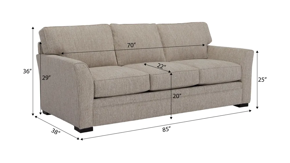 Artemis III Sofa Dimensions