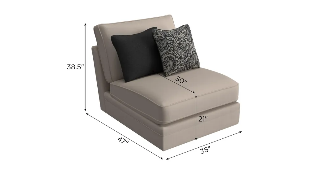 Wilkinson Armless Chair Dimensions