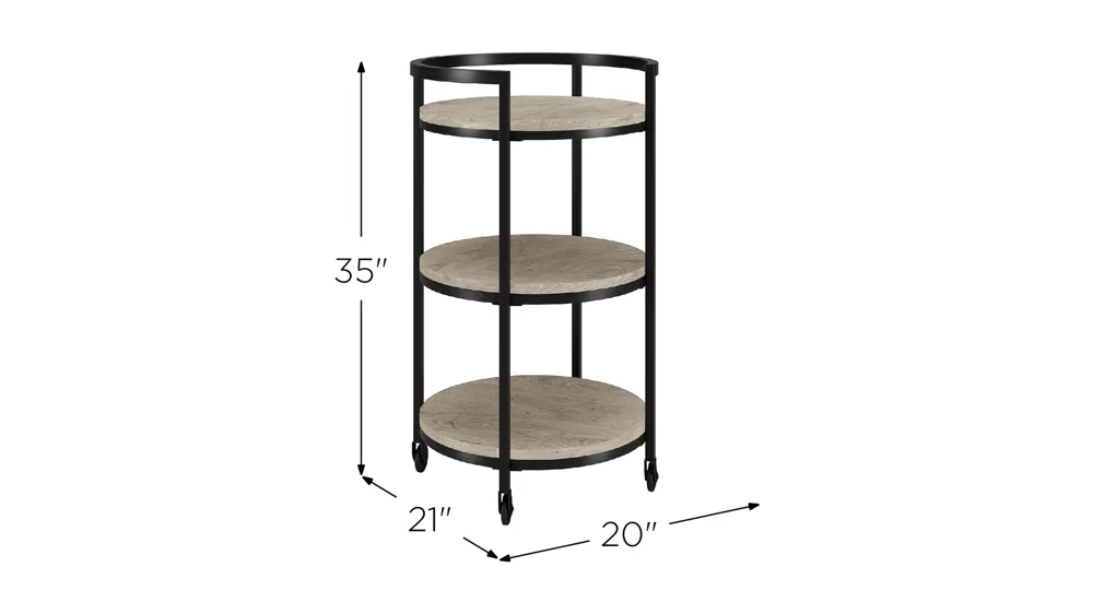 Graham Lane Bar Cart Dimensions