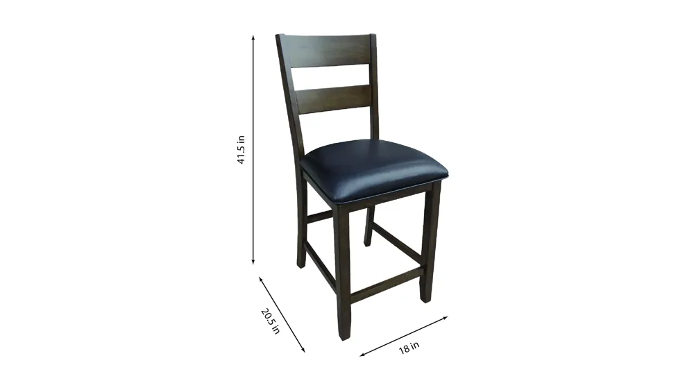 Mirabelle Counter Height Stool- Set of 2 Dimensions