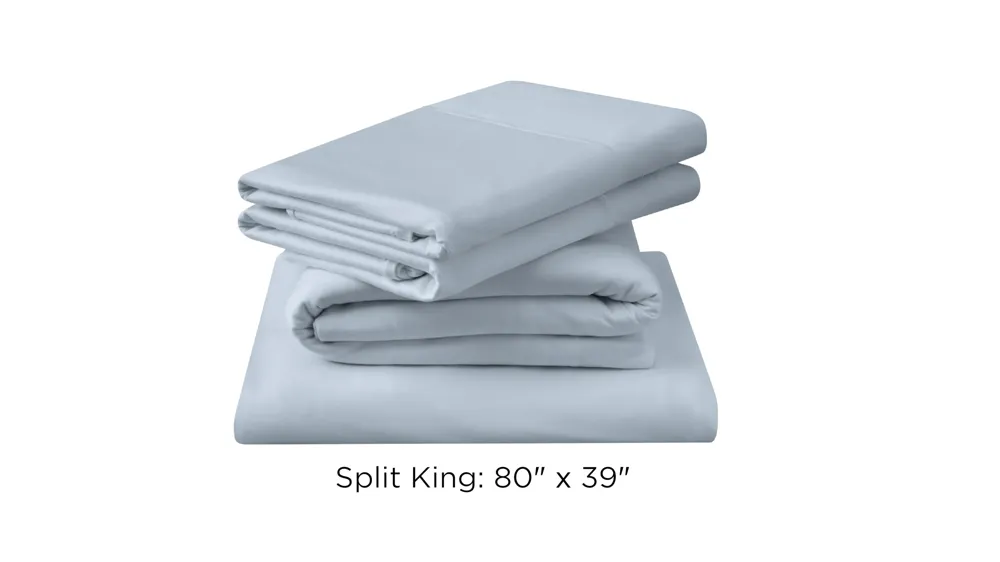 Tempur-Breeze Cooling Split King Sheet Set Dimensions
