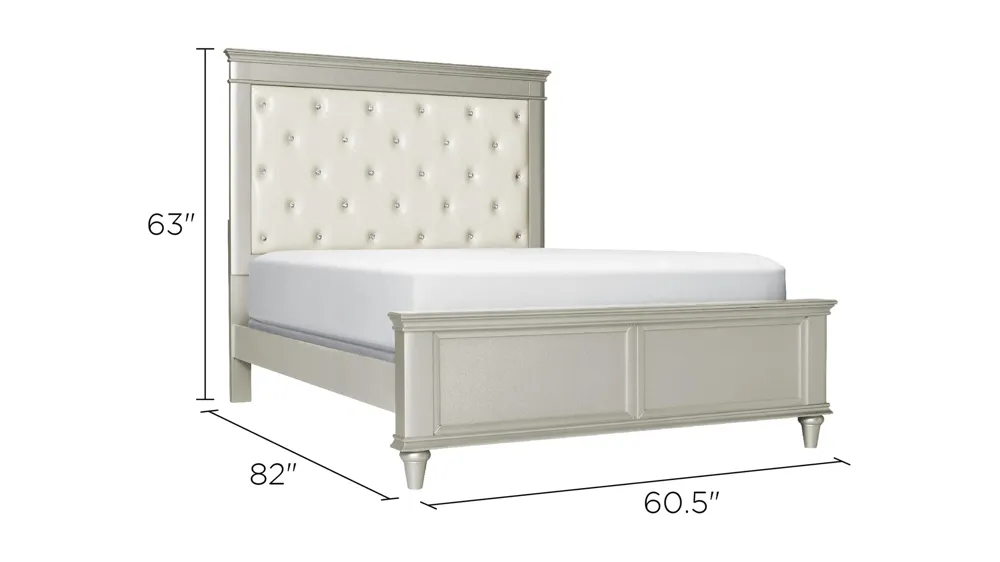 Tiffany Upholstered Bed Dimensions