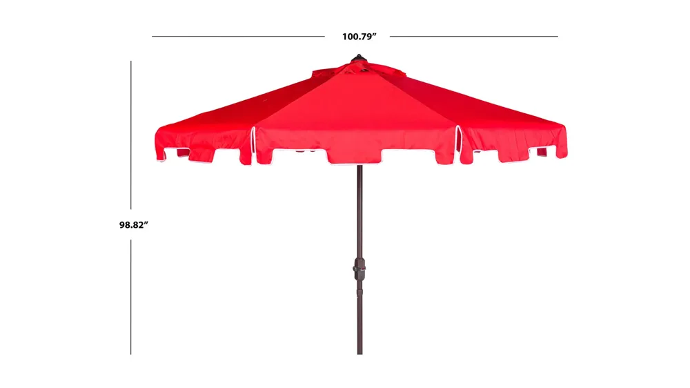 Zimmerman Outdoor UV-Resistant Crank Umbrella Dimensions