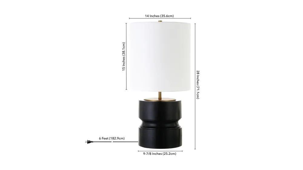 Pax Table Lamp Dimensions