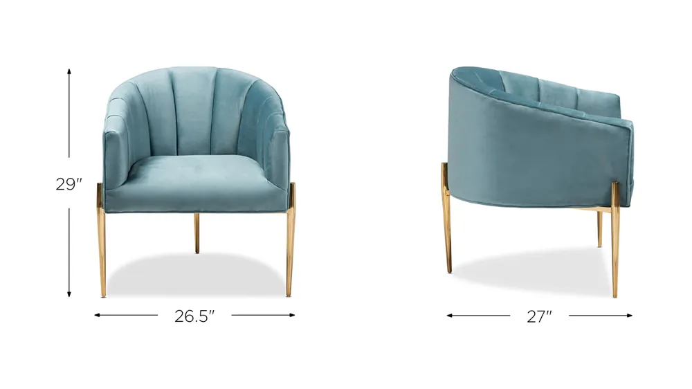 Clarisse Accent Chair Dimensions