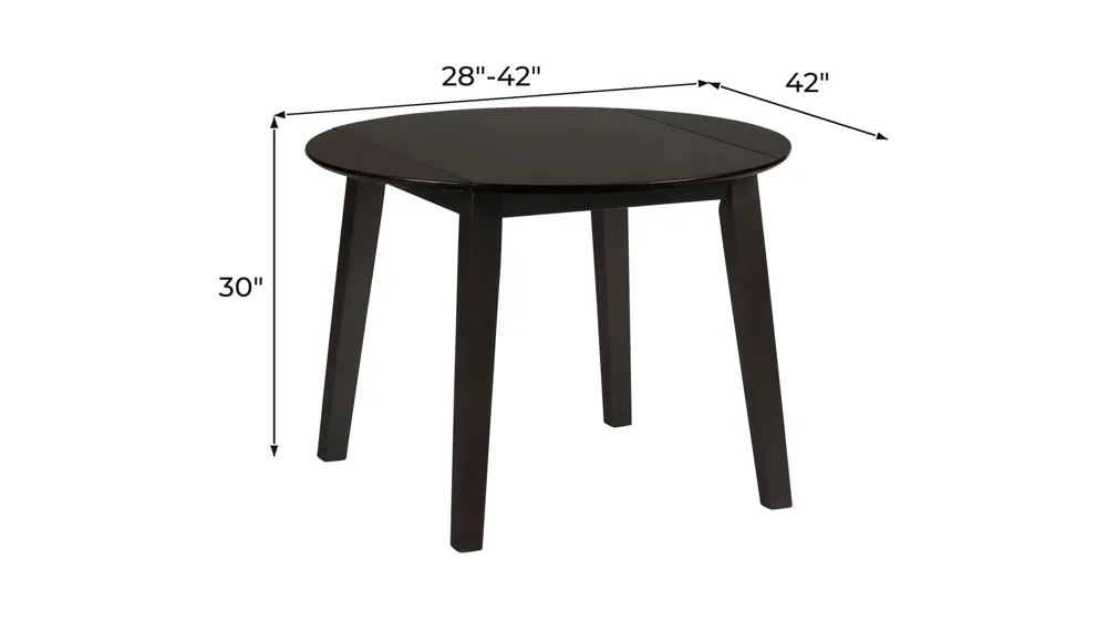 Simplicity Drop-Leaf Dining Table Dimensions