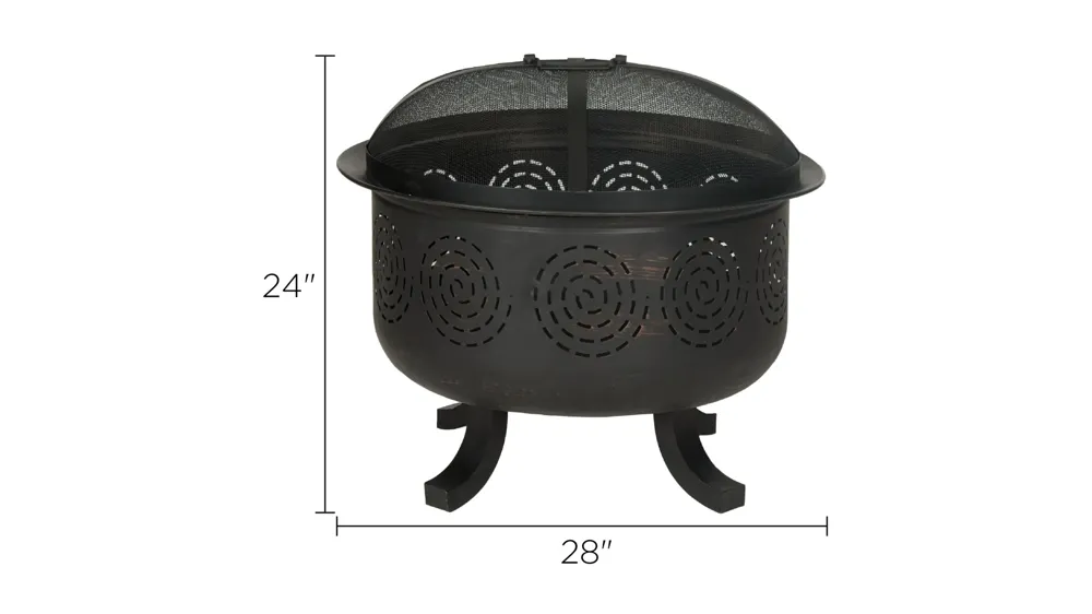Nacie Outdoor Fire Pit Dimensions