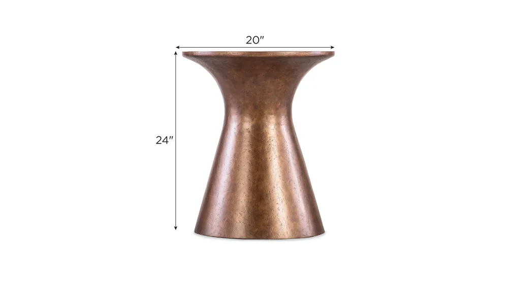 Melange Barron Accent Table Dimensions